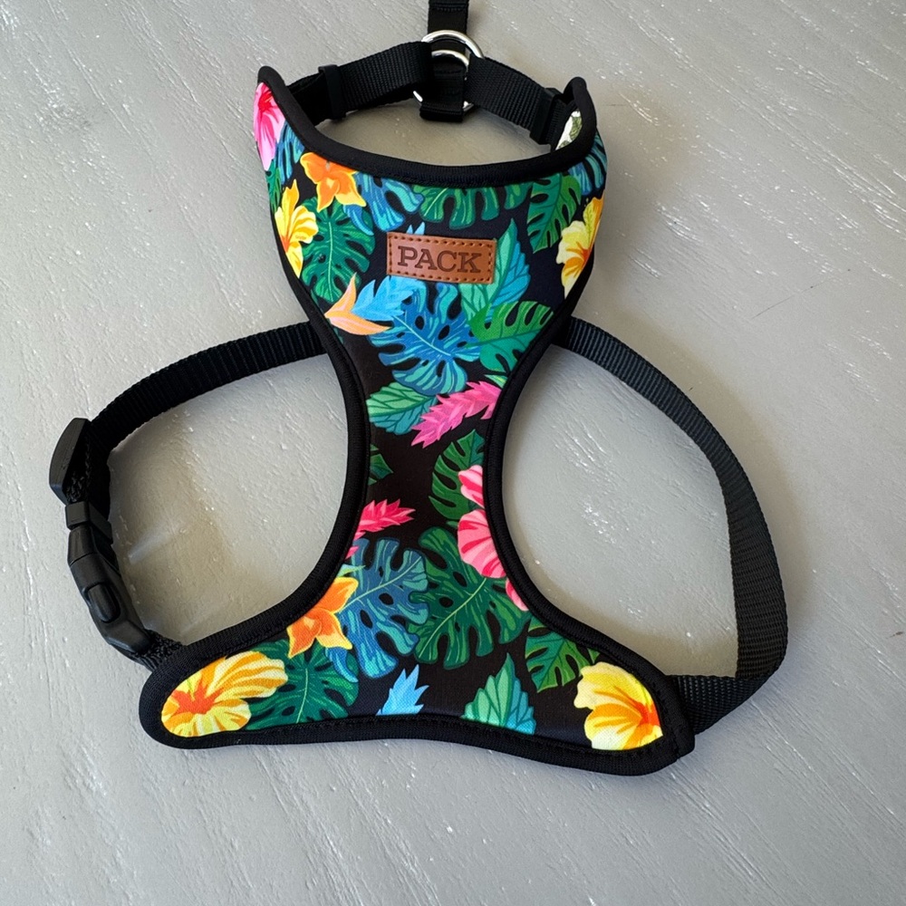 Tropical Floral Dog Harness